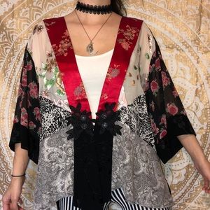 Vintage floral kimono
